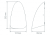 FINN-8 FIN SHAPE 8W WALL LIGHT IP65 240V WHITE
